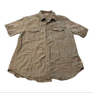 Margaritaville Button Front Cotton Shirt Men’s LG